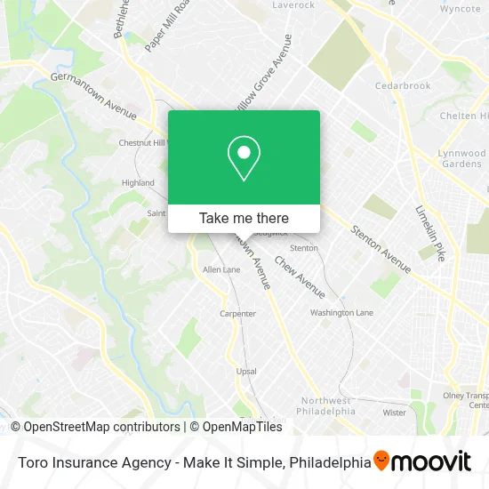 Toro Insurance Agency - Make It Simple map
