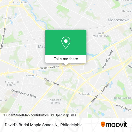 David's Bridal Maple Shade Nj map