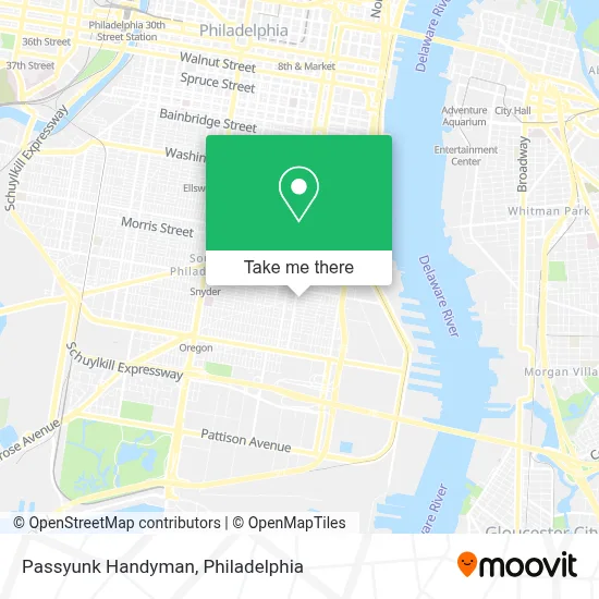 Passyunk Handyman map