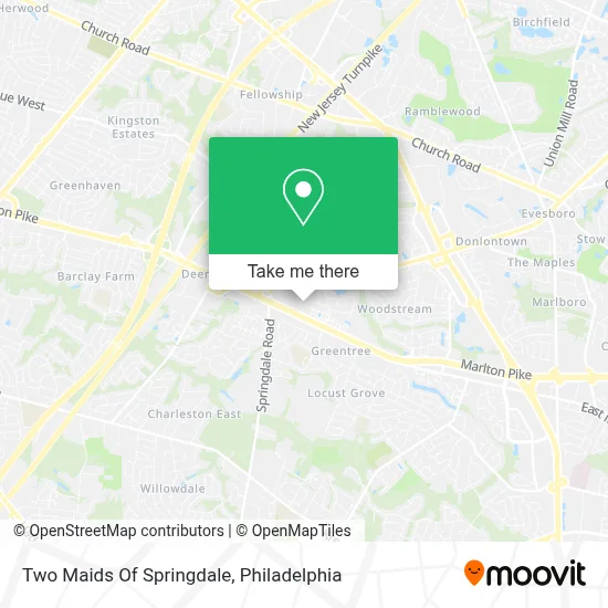 Two Maids Of Springdale map