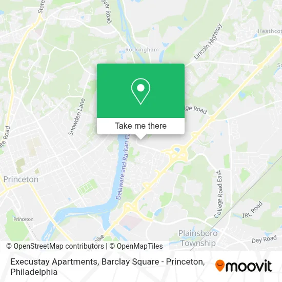 Execustay Apartments, Barclay Square - Princeton map