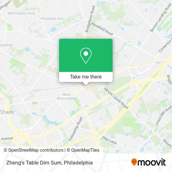 Zheng's Table Dim Sum map
