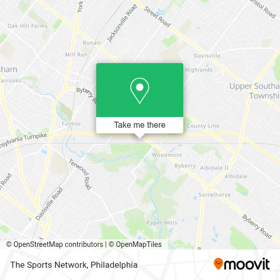 The Sports Network map