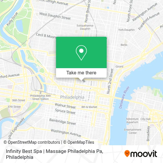 Infinity Best Spa | Massage Philadelphia Pa map