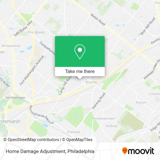 Home Damage Adjustment map