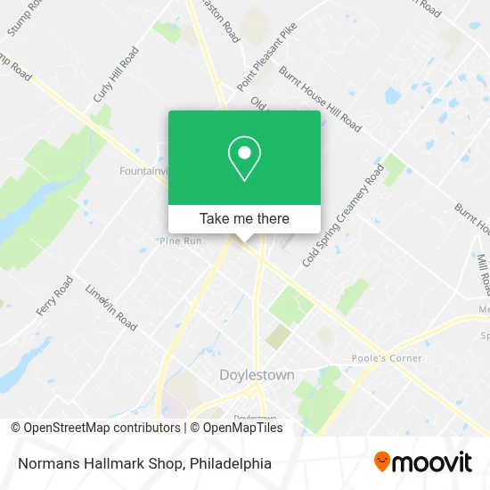 Normans Hallmark Shop map