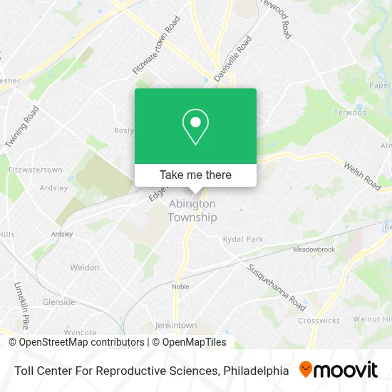 Toll Center For Reproductive Sciences map