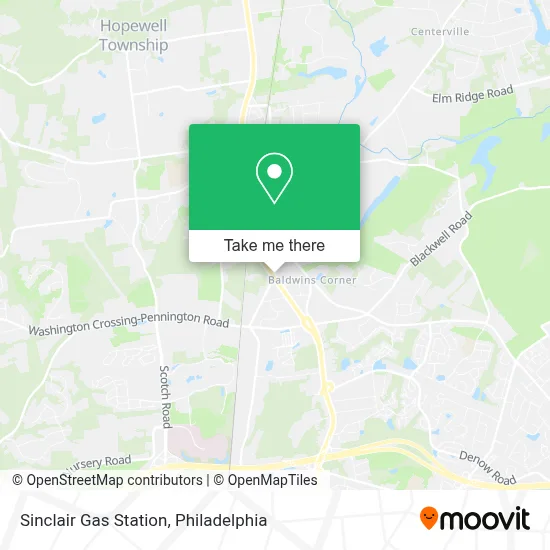 Sinclair Gas Station map