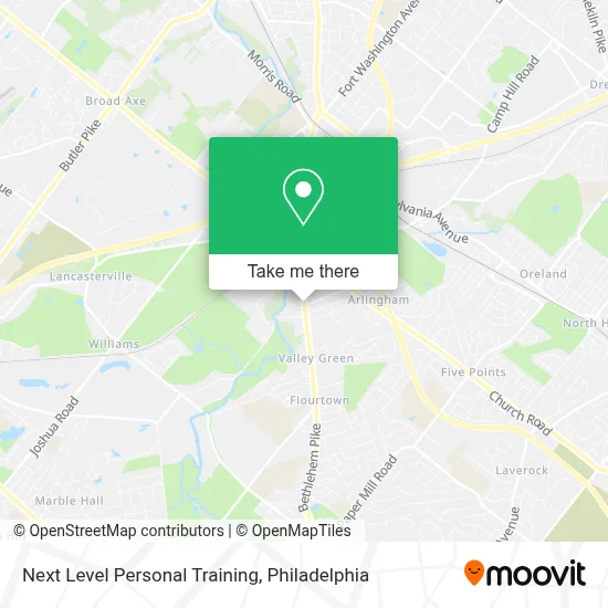 Next Level Personal Training map