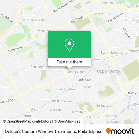 Deluca's Custom Window Treatments map