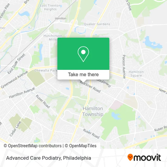 Advanced Care Podiatry map