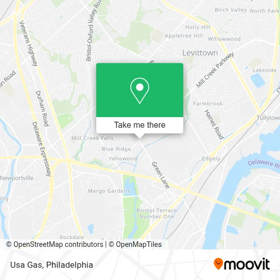 Usa Gas map