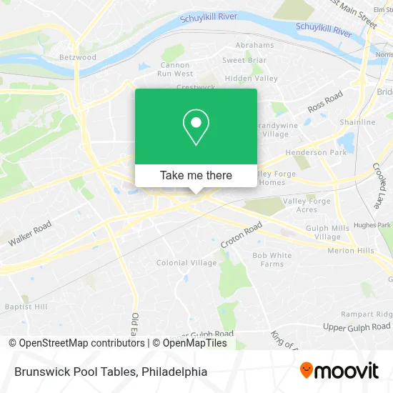 Brunswick Pool Tables map