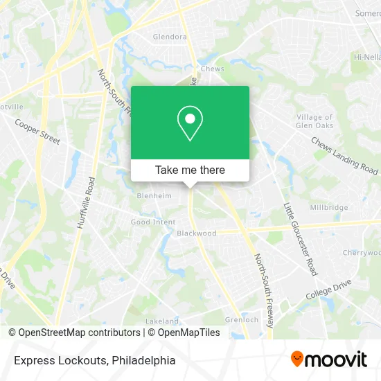 Express Lockouts map