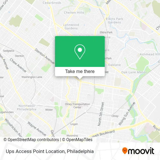 Ups Access Point Location map