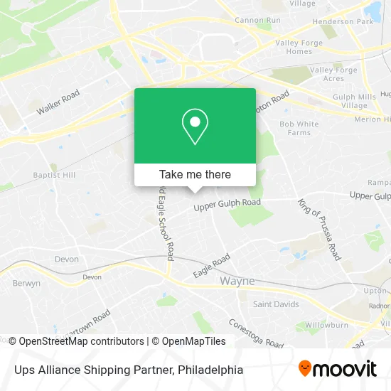 Ups Alliance Shipping Partner map