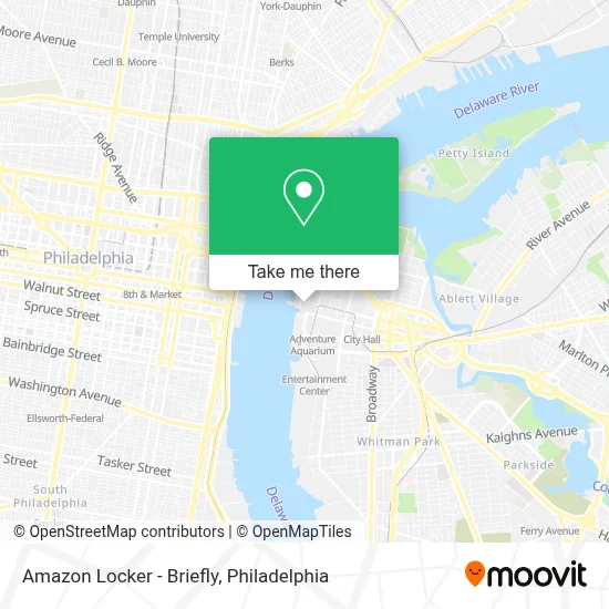 Amazon Locker - Briefly map
