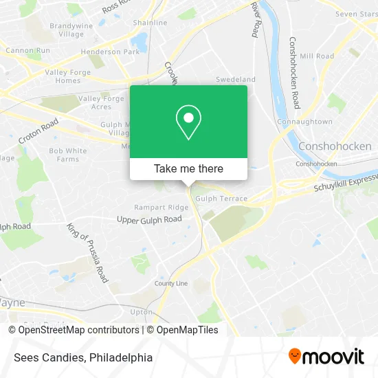 Sees Candies map