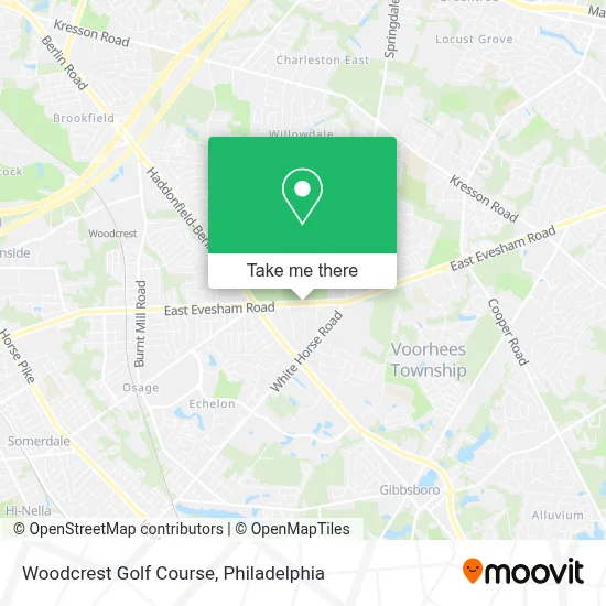 Woodcrest Golf Course map