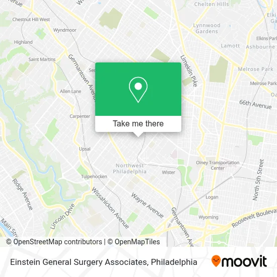 Einstein General Surgery Associates map
