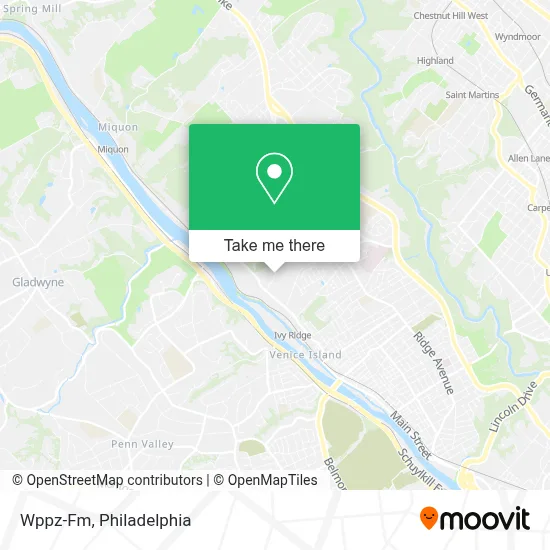 Wppz-Fm map
