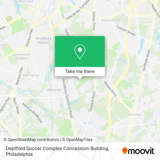 Deptford Soccer Complex Concession Building map