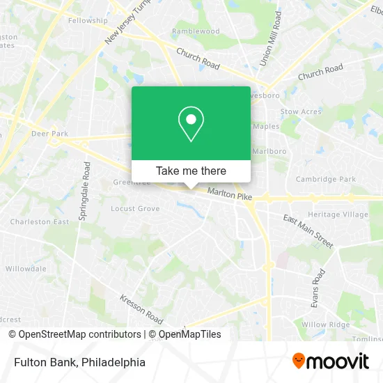 Fulton Bank map