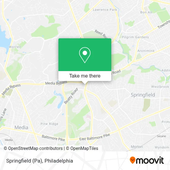 Springfield (Pa) map