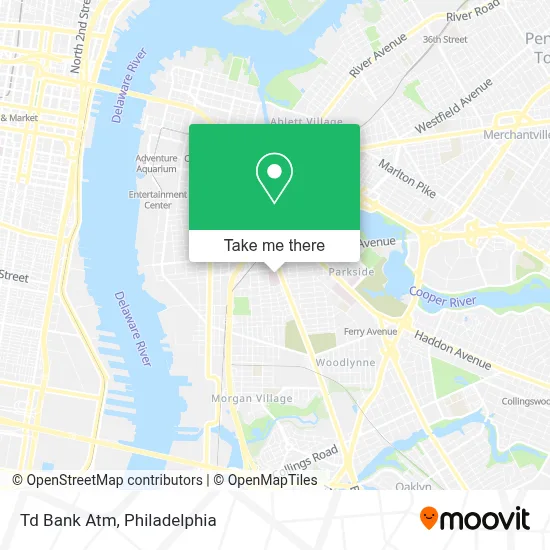 Td Bank Atm map