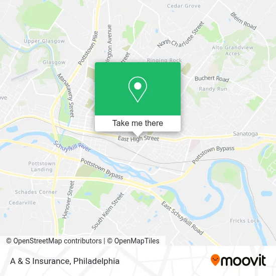 A & S Insurance map