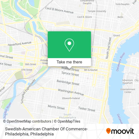 Swedish-American Chamber Of Commerce- Philadelphia map