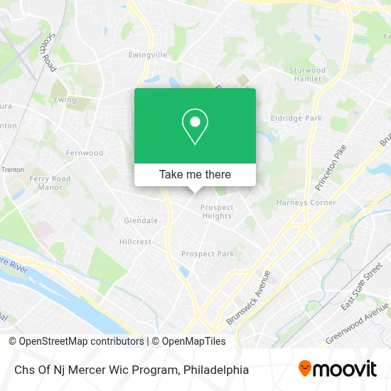 Chs Of Nj Mercer Wic Program map