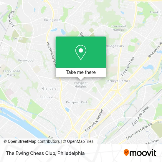 The Ewing Chess Club map