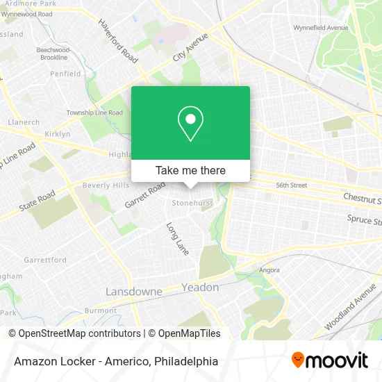 Amazon Locker - Americo map
