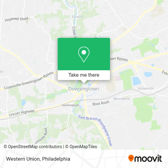 Western Union map
