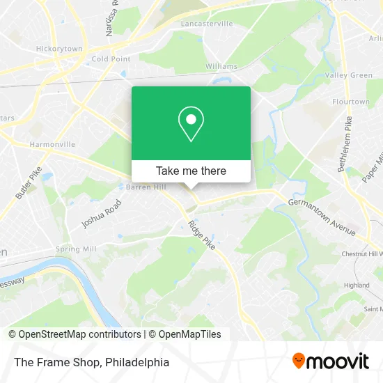 The Frame Shop map