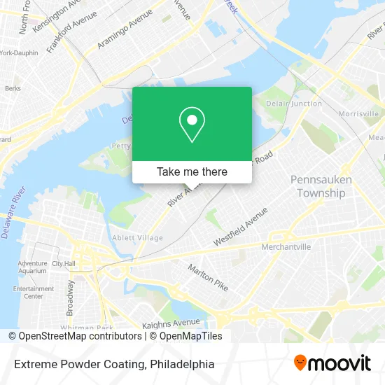 Extreme Powder Coating map