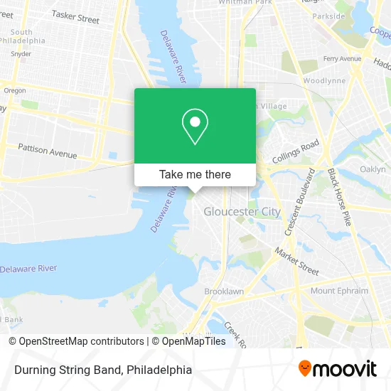 Durning String Band map
