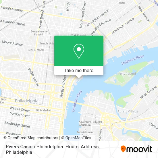 Rivers Casino Philadelphia: Hours, Address map