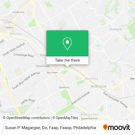 Susan P. Magargee, Do, Faap, Faaop map