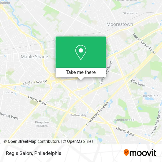 Regis Salon map