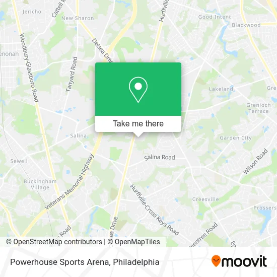 Powerhouse Sports Arena map