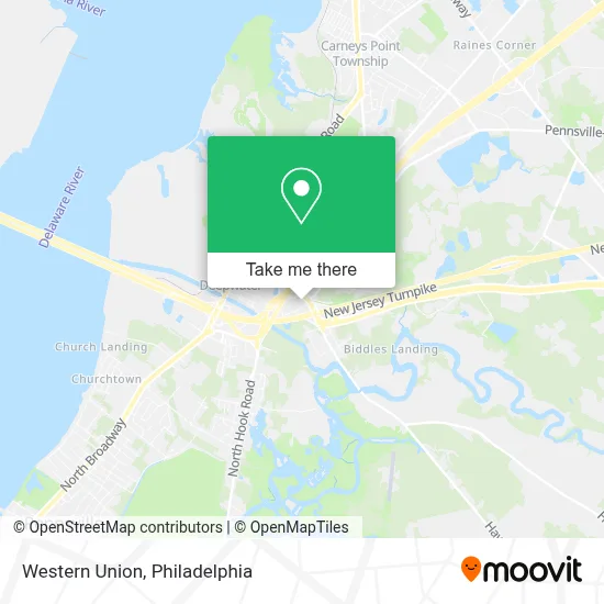 Western Union map