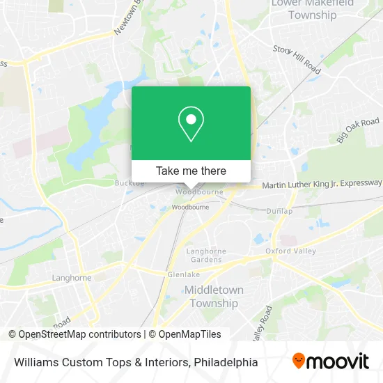 Williams Custom Tops & Interiors map
