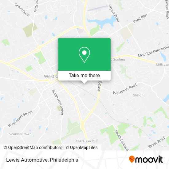 Lewis Automotive map