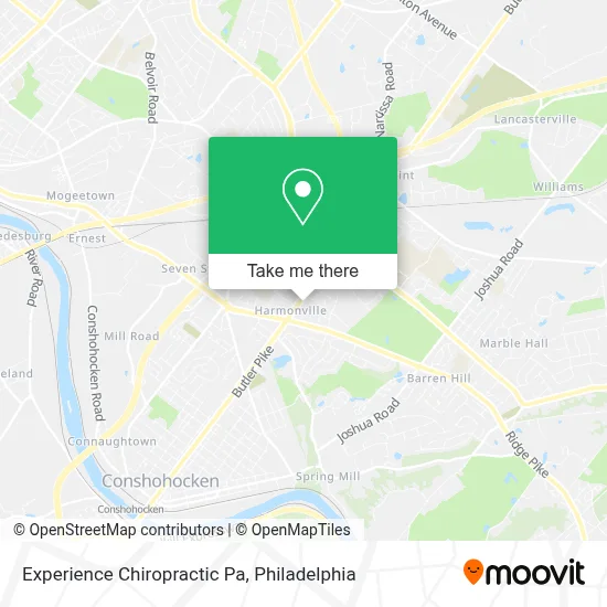 Experience Chiropractic Pa map