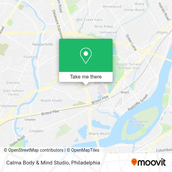 Calma Body & Mind Studio map