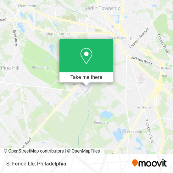 Sj Fence Llc map
