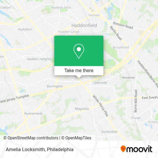 Amelia Locksmith map