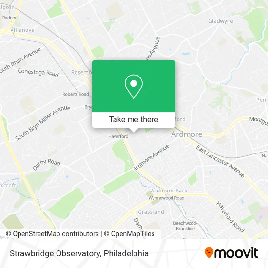 Strawbridge Observatory map